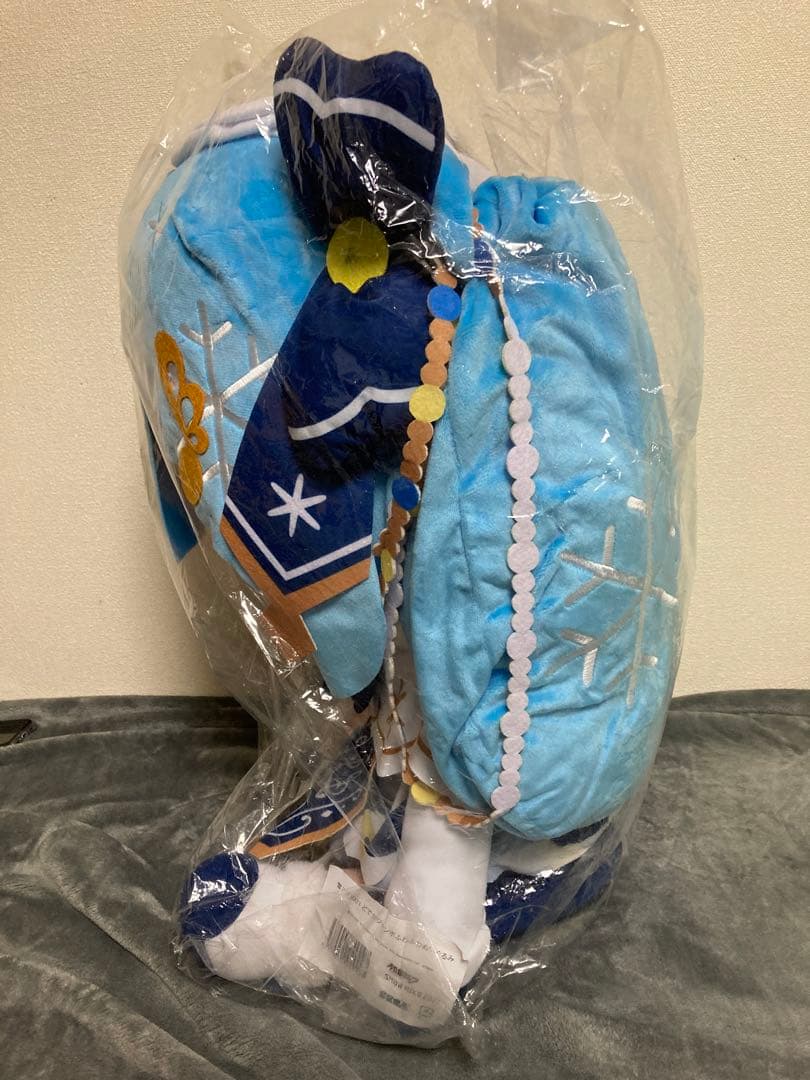 雪ミク　2021 どでかジャンボふわふわぬいぐるみ　全高50cm タグ付き