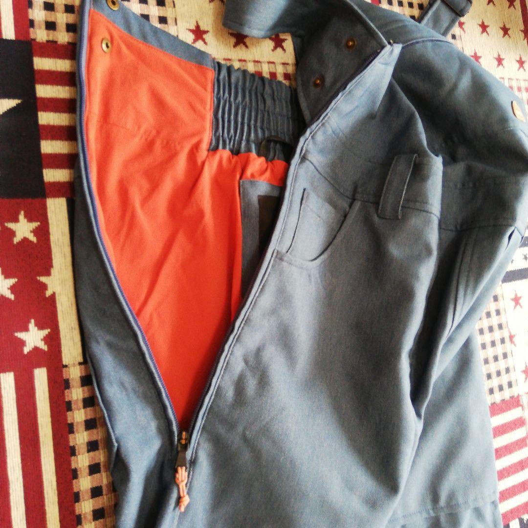 burton バートン　デニム調　ビブパンツ　つなぎ　レディース　S