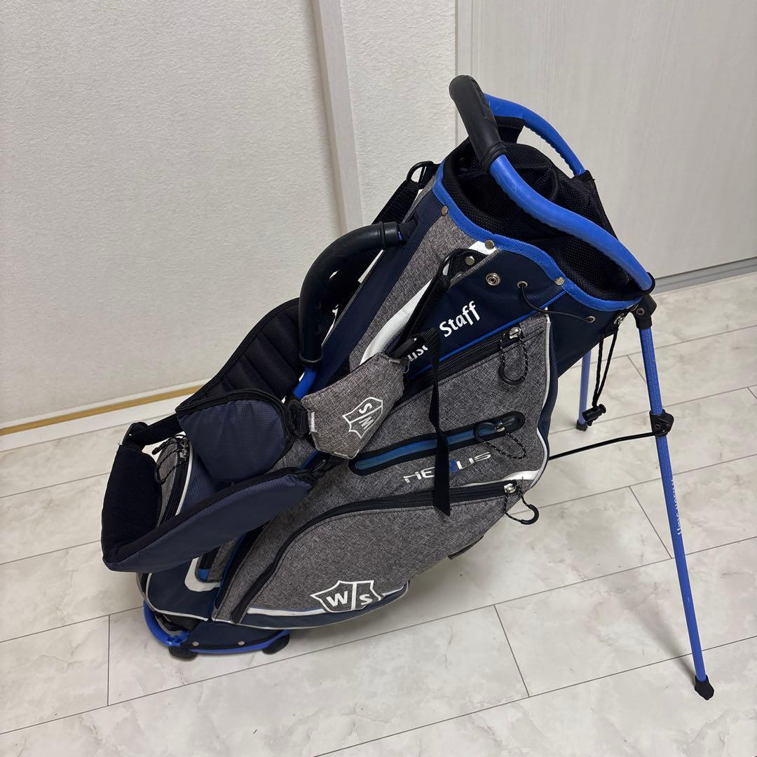 美品軽量 WILSON ウィルソン NEXUS3 スタンドキャディバッグ9.5型