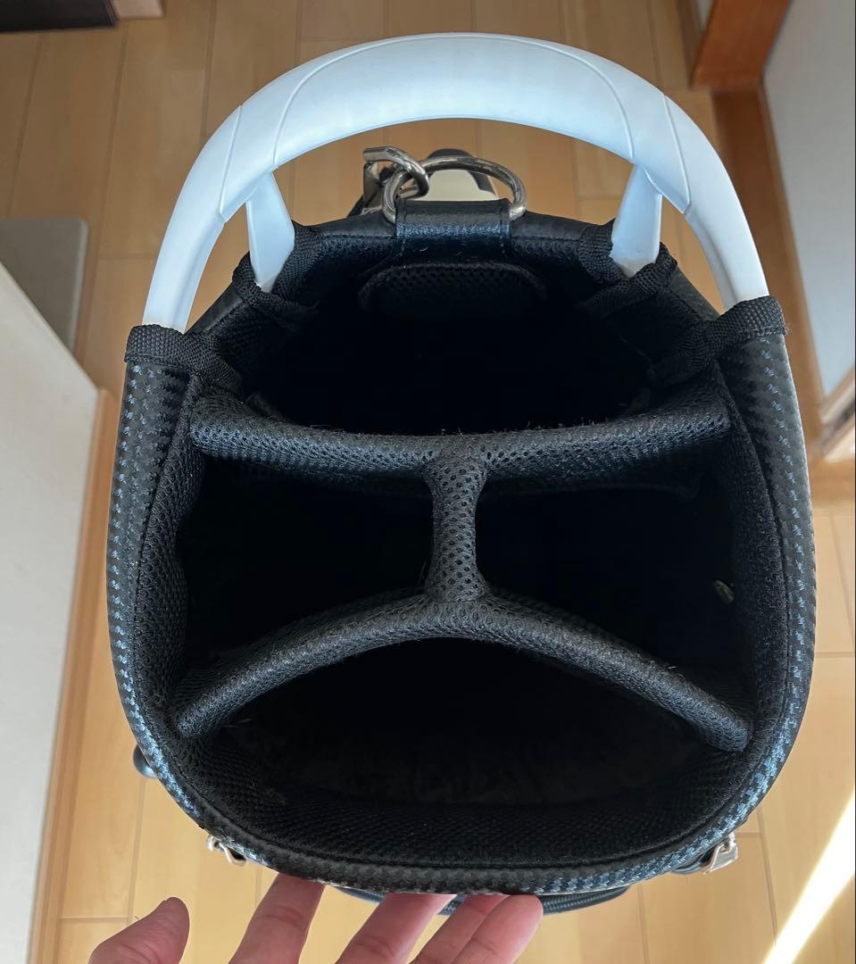 良品　人気ニューバランスゴルフ 9.0型 カート型キャディバッグ 　レザー調　黒