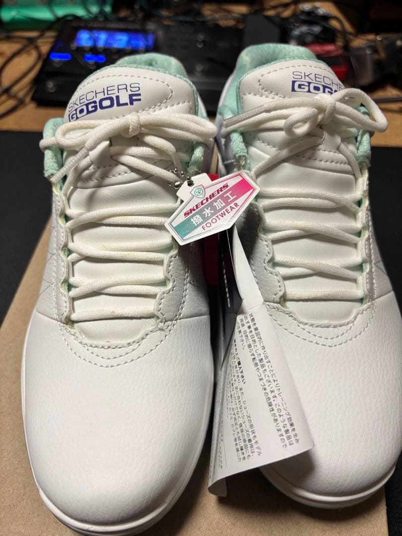 SKECHERS GO GOLF ゴルフシューズ ホワイト/ミント