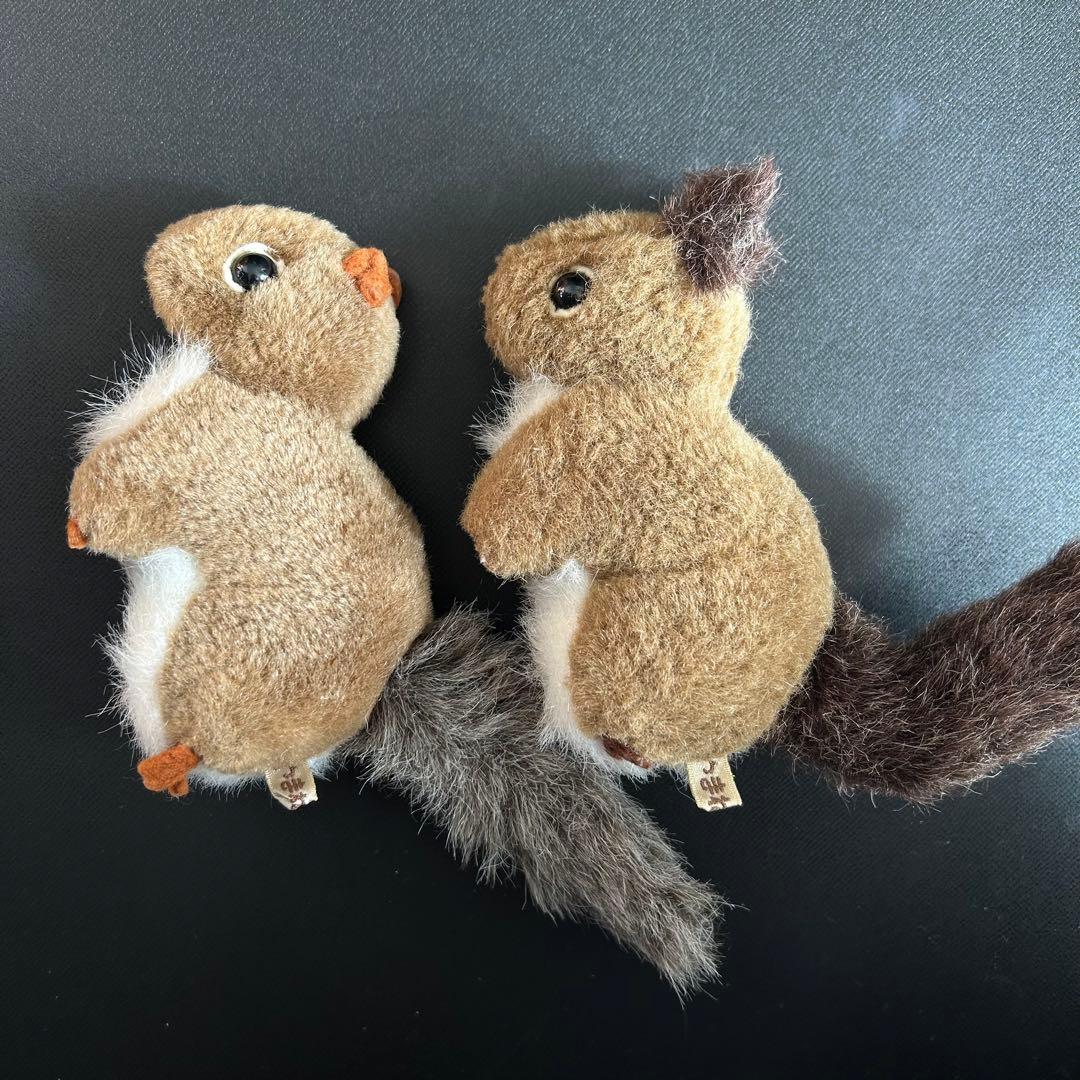 やまね　やまね工房　りす　リス　ぬいぐるみ　2匹