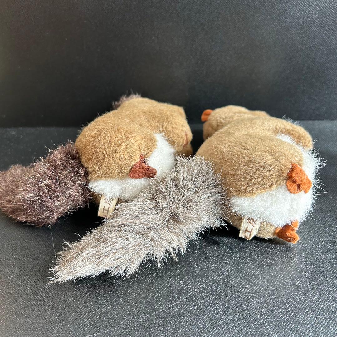 やまね　やまね工房　りす　リス　ぬいぐるみ　2匹