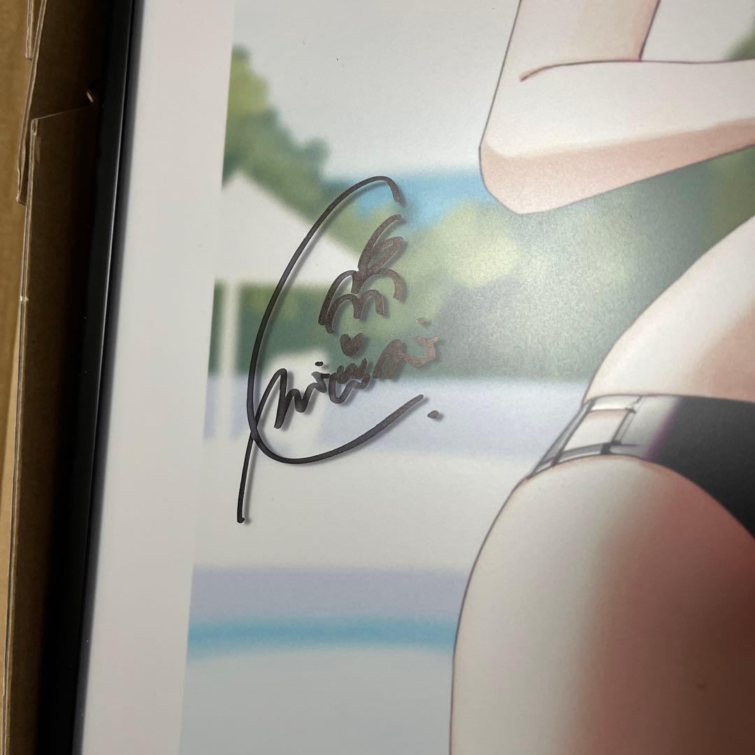 アサギ　直筆サイン入り　A3アクリルアート&グッズセット