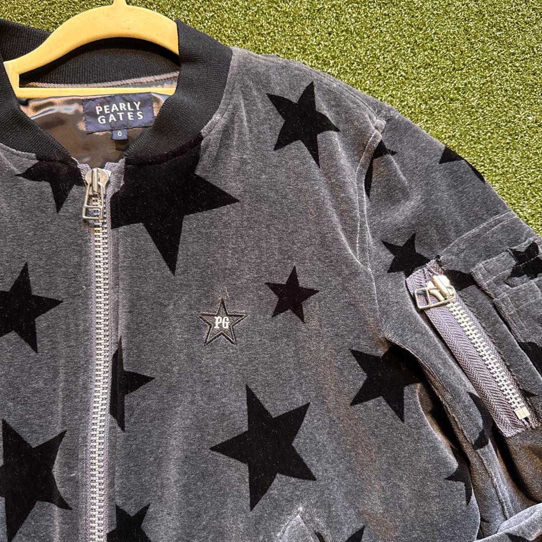 未使用★PEARLY GATES 星柄ジャケット(0)