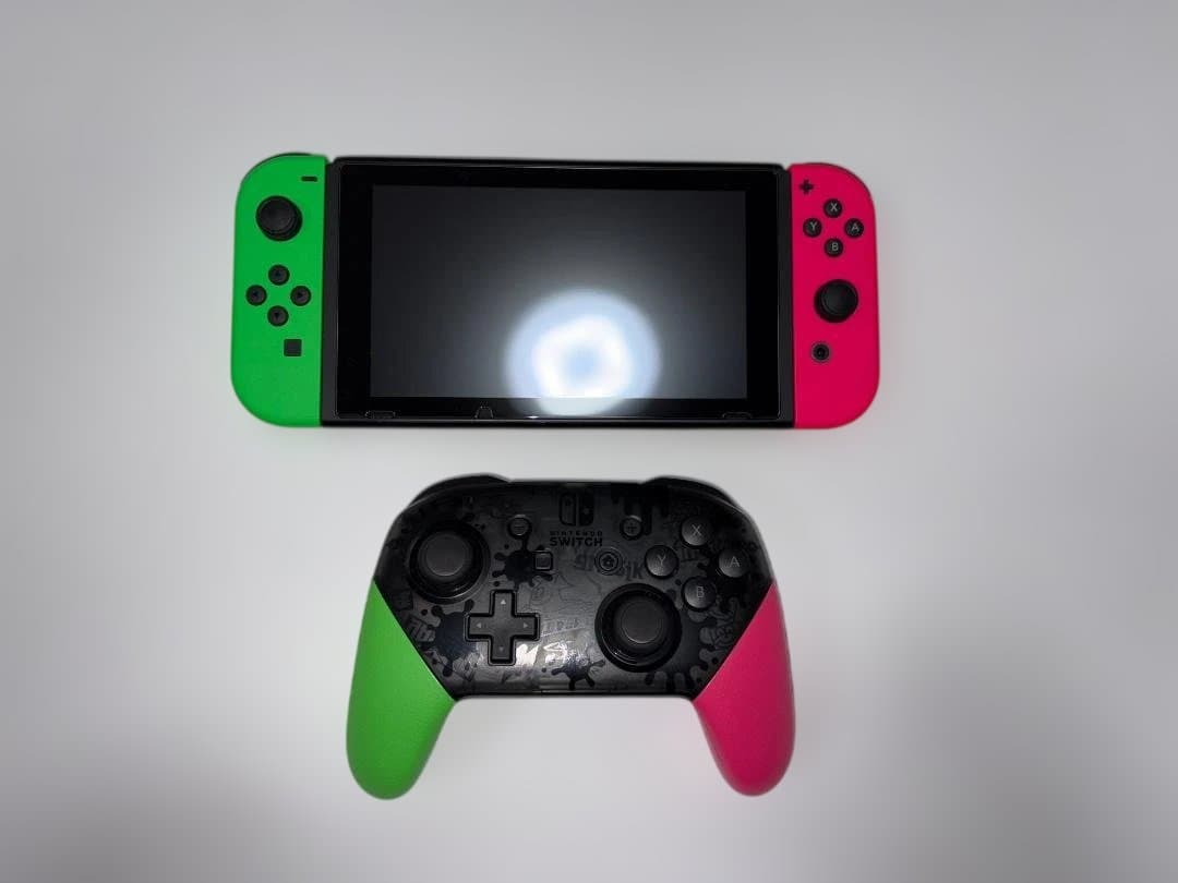 【完動美品】 Switch & Proコン スプラトゥーン2 エディションセット
