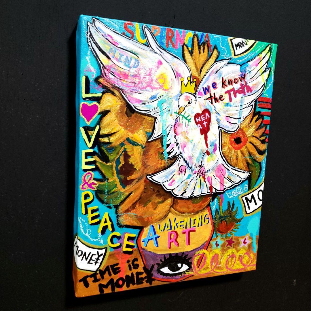 【F3号/手作り額縁入】Symbol of PEACE-平和の象徴-