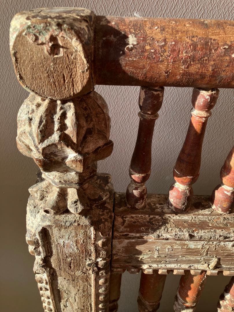 インド アンティーク 木製フェンス　子供部屋 19世紀