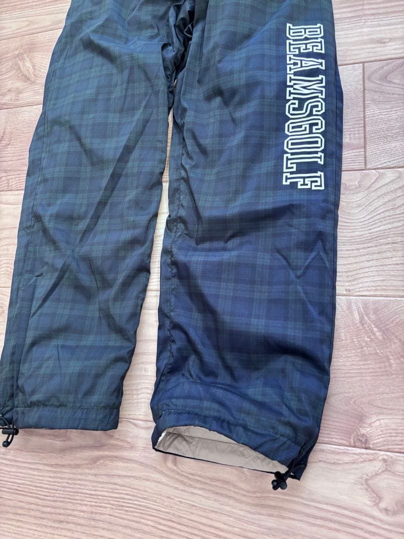 ビームスゴルフ　TAION コラボ　リバーシブル ダウンパンツ　L