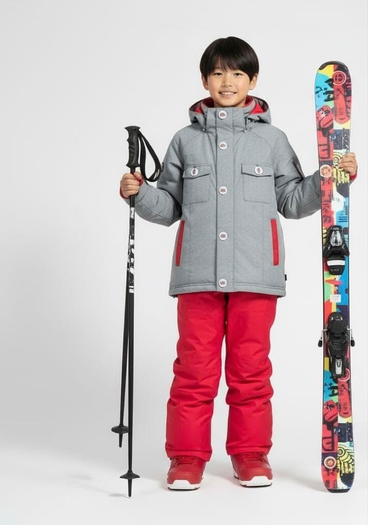 美品 デサント DESCENTE キッズ スキーウェア サイズ140 スノボにも