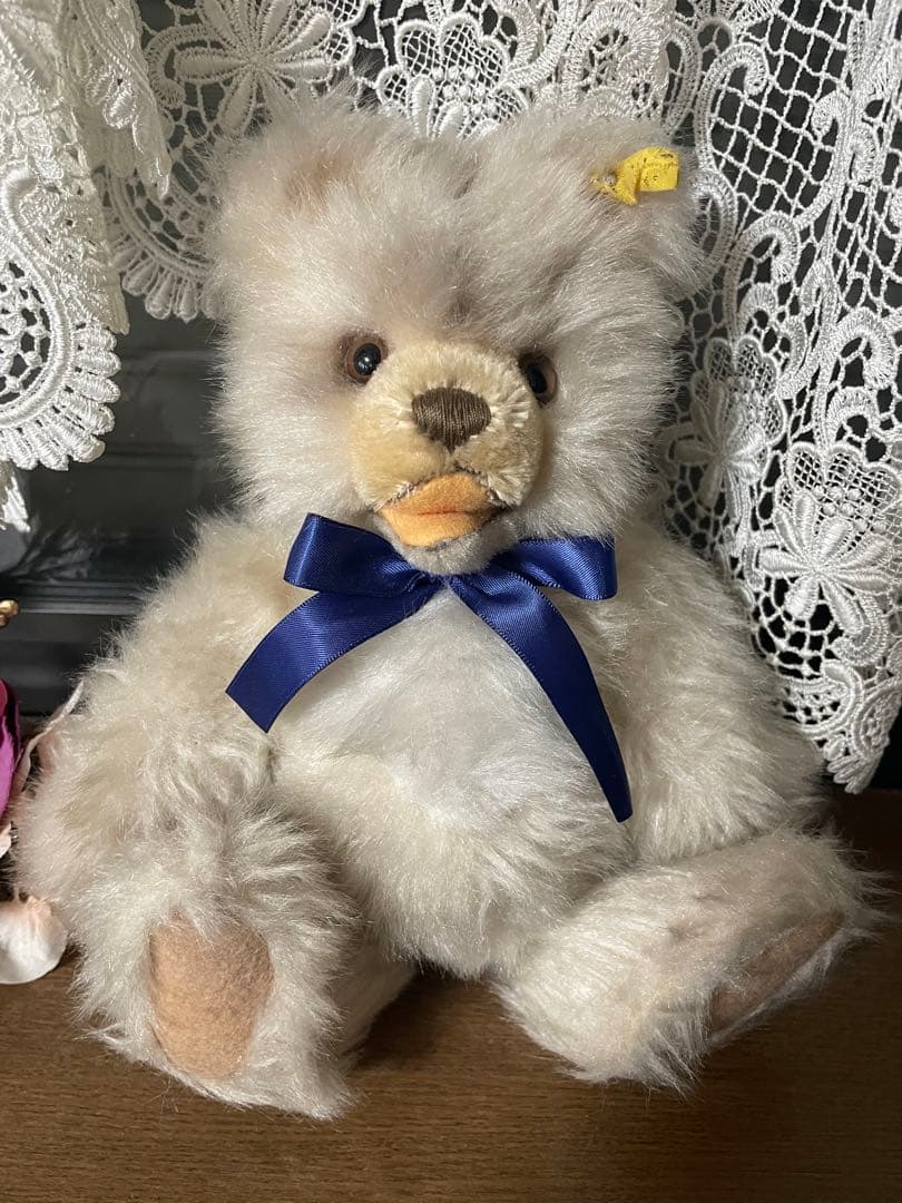 《くまお》ヴィンテージ　テディベア　シュタイフ　ゾッティ　ホワイト