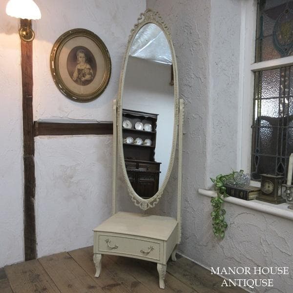 イギリス アンティーク 家具 ドレッサー 鏡台 ミラー 姿見 英国 6090d