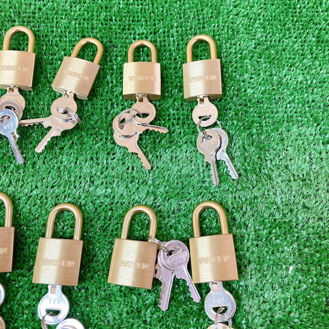 TAKIGEN 南京錠　10個セット　c-555n-25 幅25 φ4.5