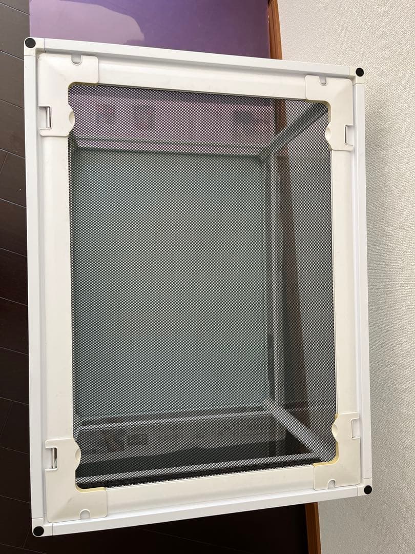 SANKO ガラスケージ 中型 ホワイト60.5×45.5×45.2