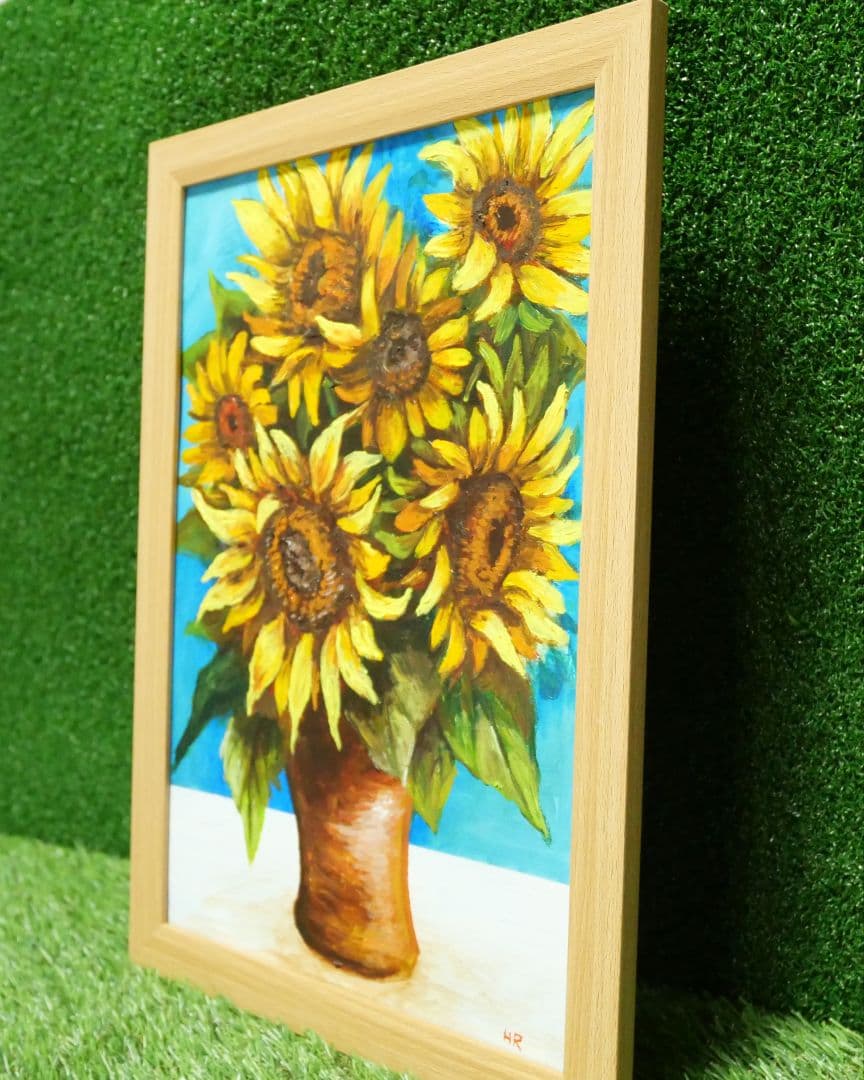 油絵 絵画 【sunflower】