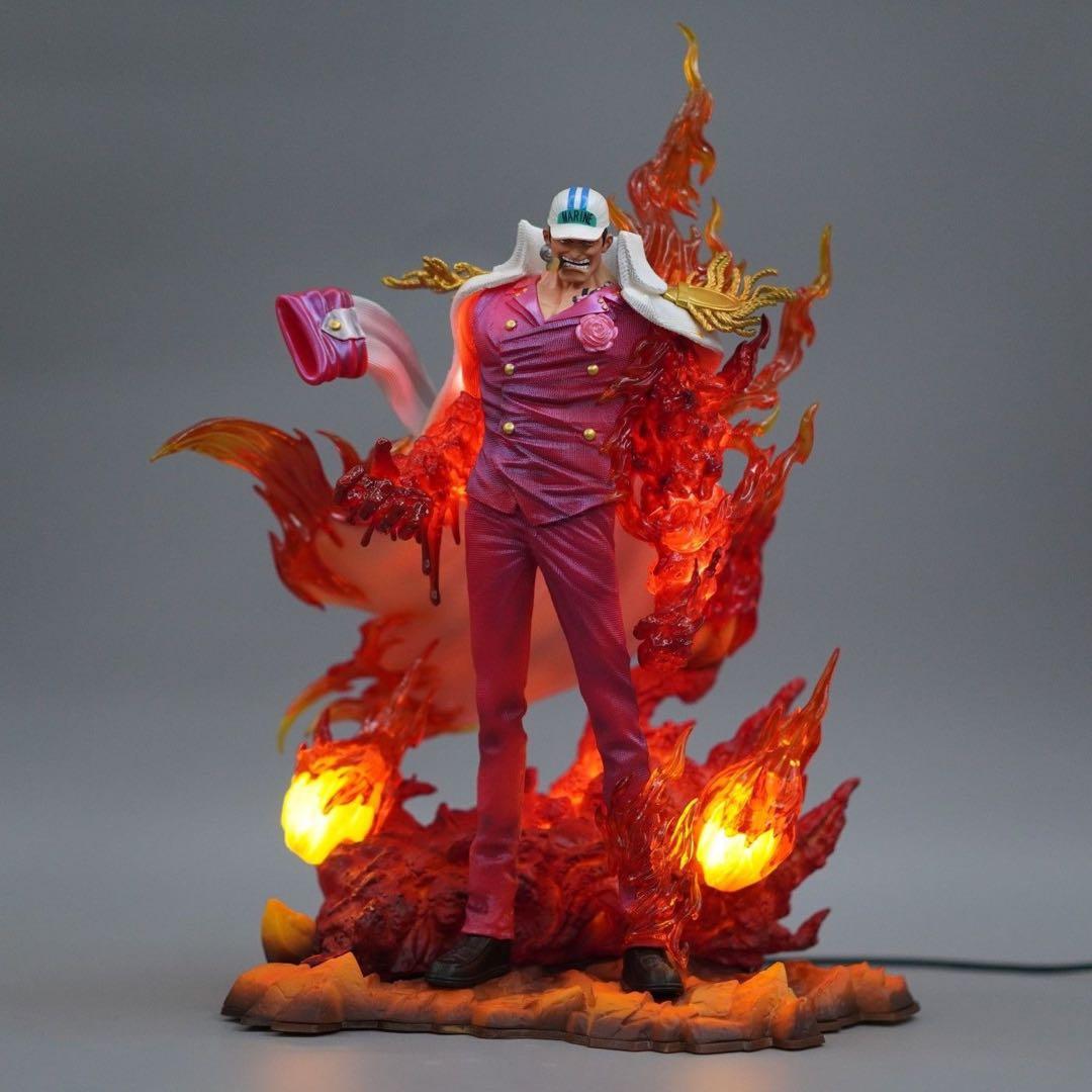 ワンピース　赤犬　サカズキ　赤　フィギュア　海軍大将　ガレージキット