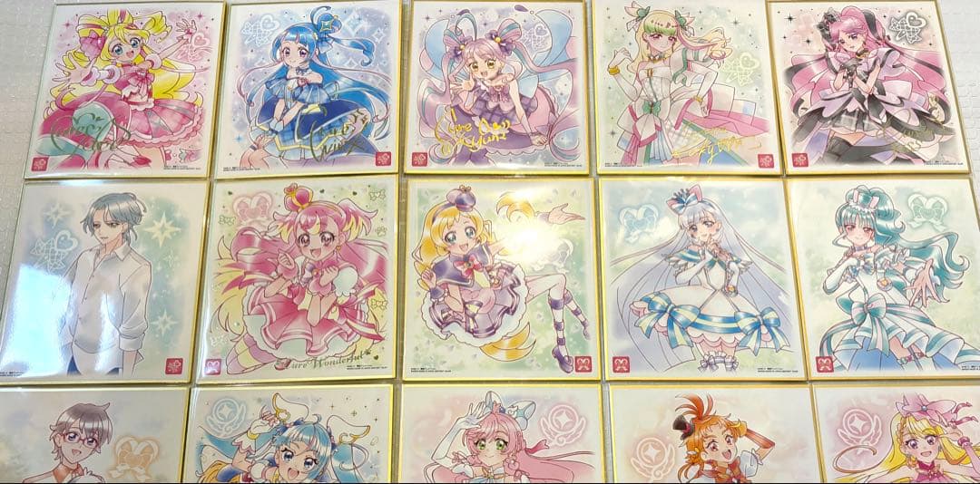 プリキュア 色紙art7 全18種類 18枚 全種類 コンプリート セット ①