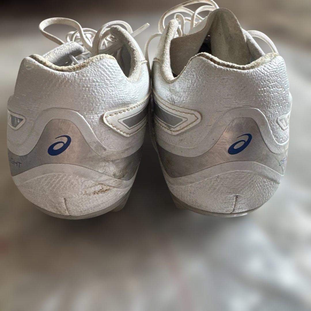 asics DS light Whitesilver サッカースパイク26.5