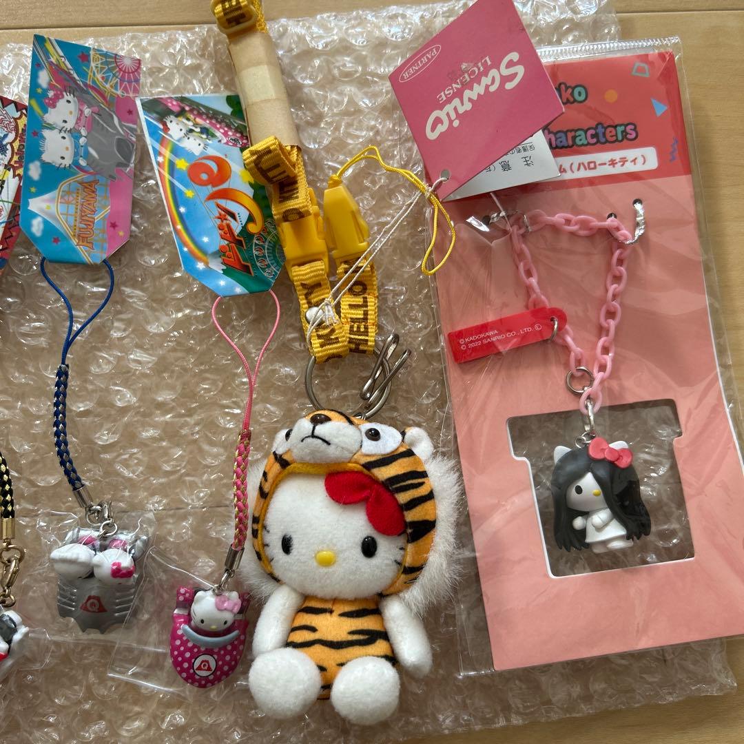 キティ　ご当地　ストラップ　マスコット　根付け　日焼け　富士急　ネックストラップ