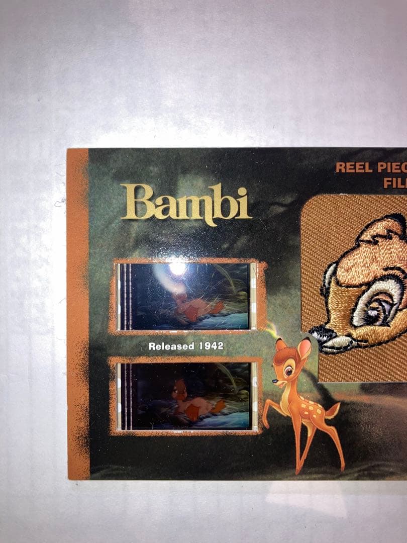 ディズニー　トレカ　激レア　バンビ　フィルムパッチカード　アッパーデック