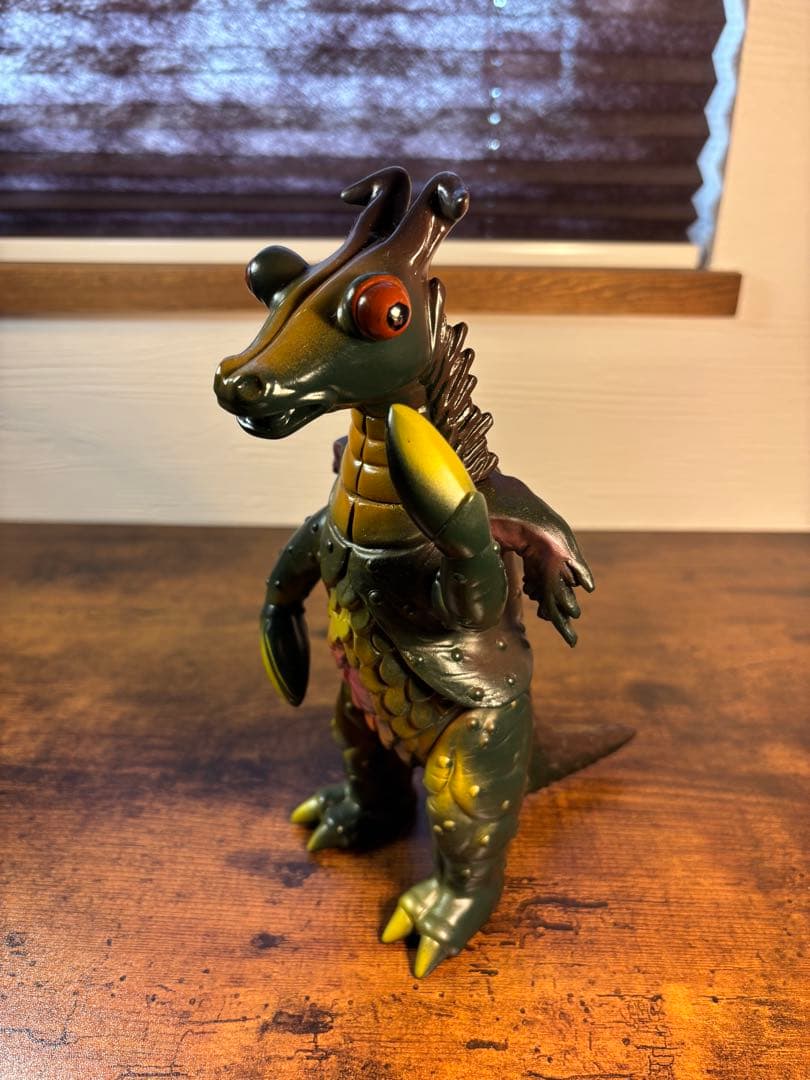 流星人間ゾーン　ワルギンガー　当時物　ソフビ　オレンジ製　ブルマァク　マルサン