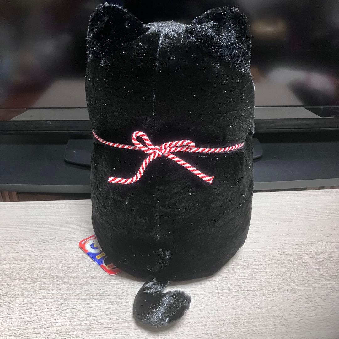 ひげまんじゅう　招き猫　其の参　BIGぬいぐるみ まねお