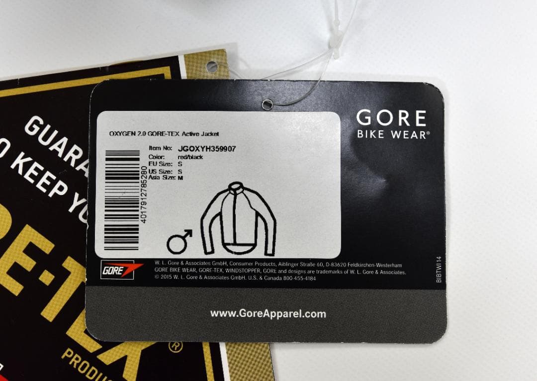 GORE★GTX Oxygen2.0 AS ジャケット size:M レッド