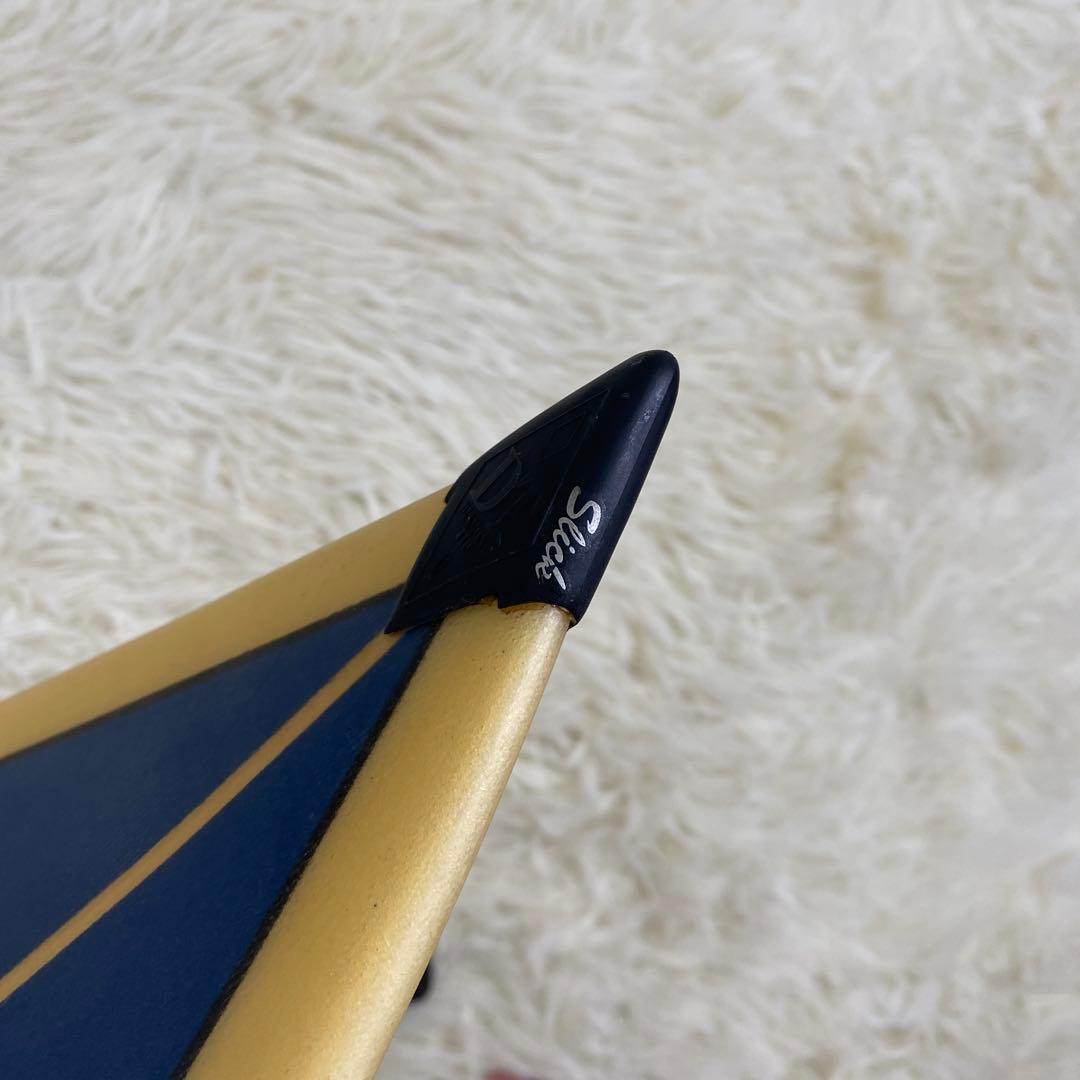 良品　サーフボード　ショートボード　クリーム　ブルー　ブラック　ケース付き