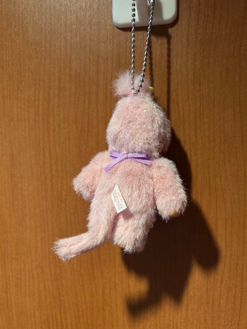 新品 モンチッチ ピンク ラメ キーホルダー　非売品