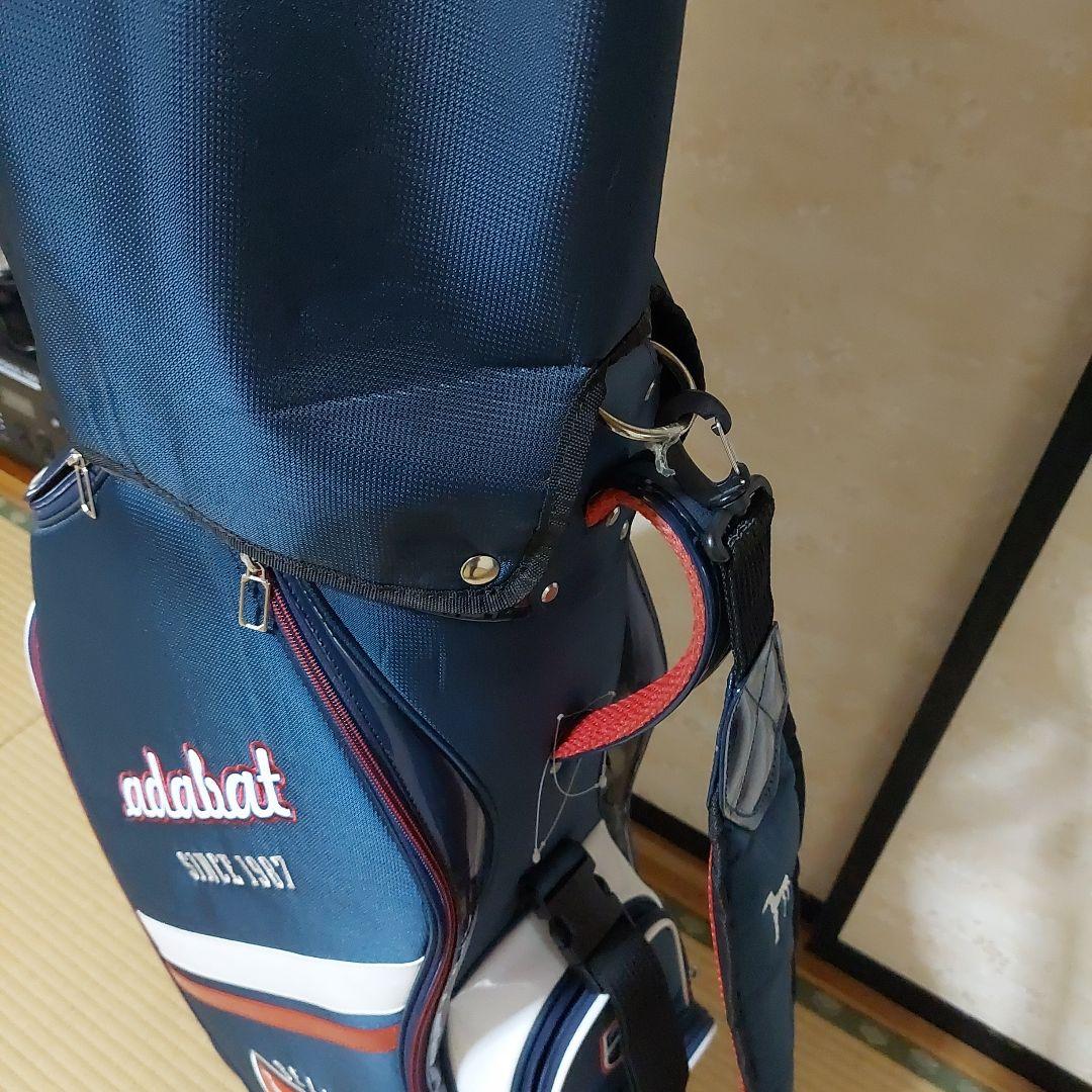 adabat ゴルフバッグ ネイビー ストライプ
