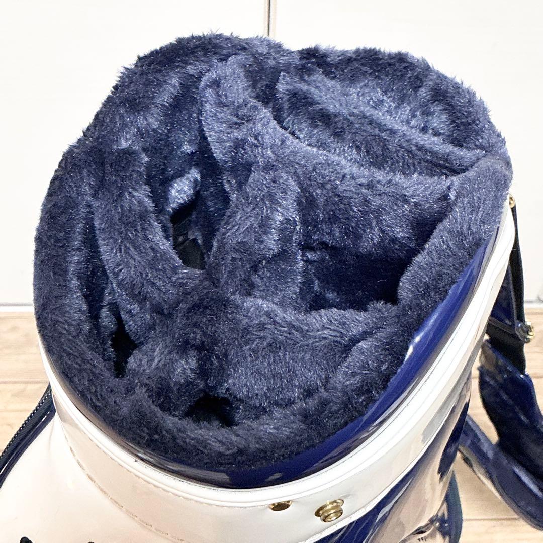 PEARLY GATES キャディバッグ ネイビー/ホワイト