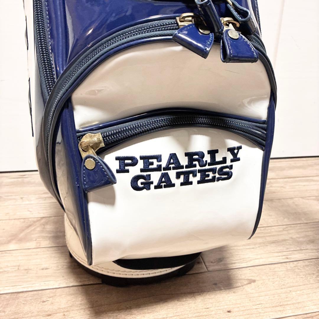 PEARLY GATES キャディバッグ ネイビー/ホワイト