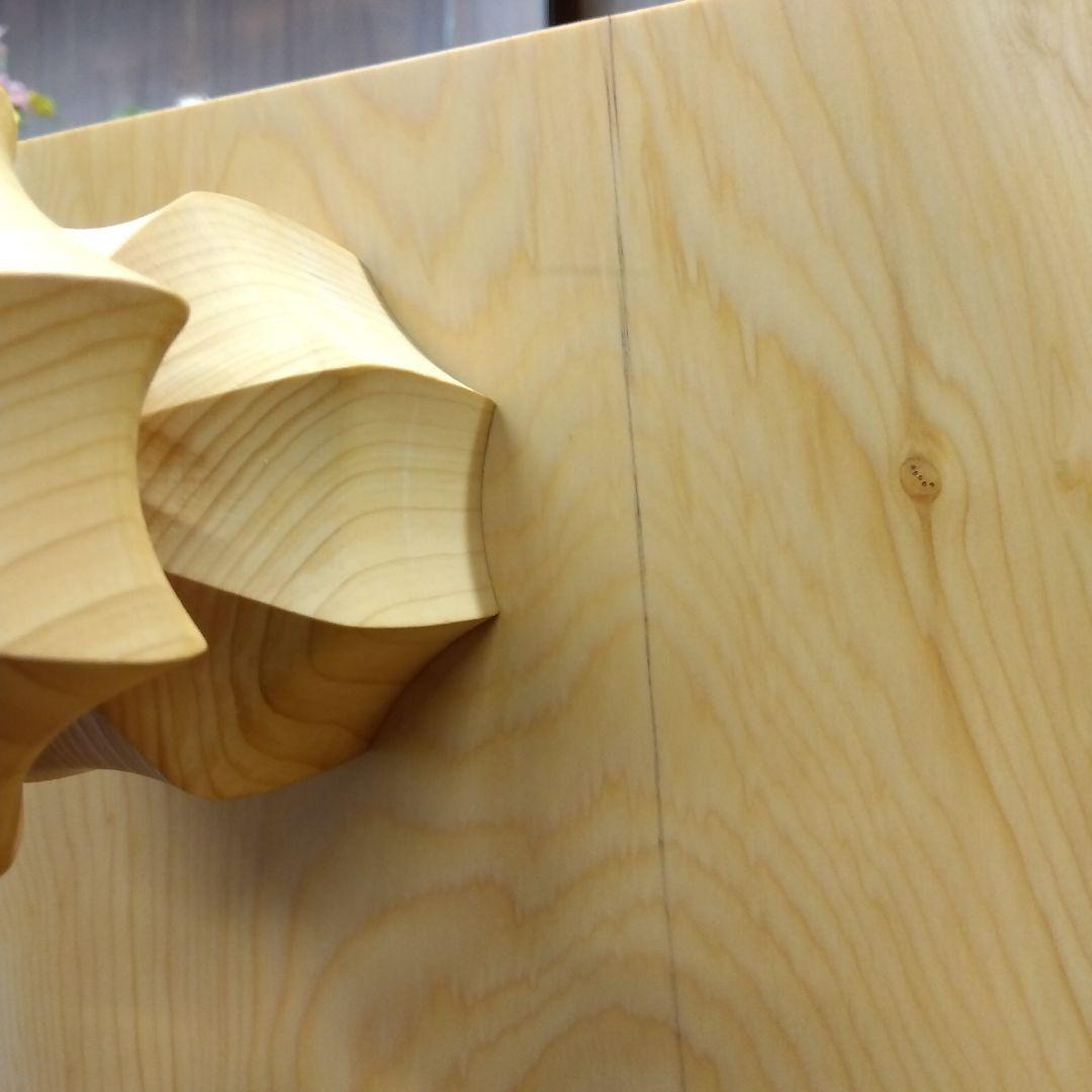 【国産　本榧　４寸碁盤　木裏】