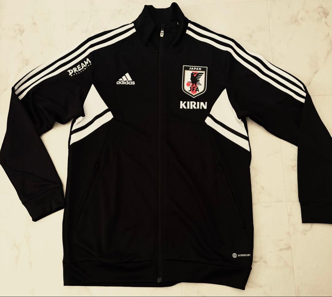 【JFA支給】代表ジャージ 黒セットアップ　上2XL下XL