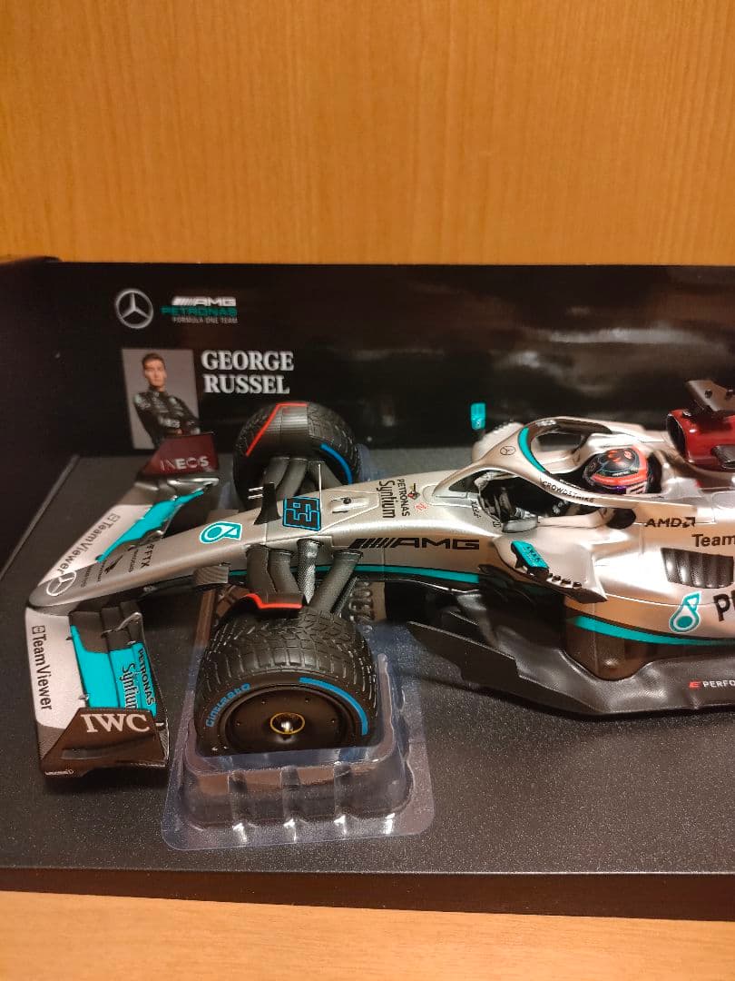 F1ミニカー1/18メルセデスAMG　ジョージラッセル モナコGP2022