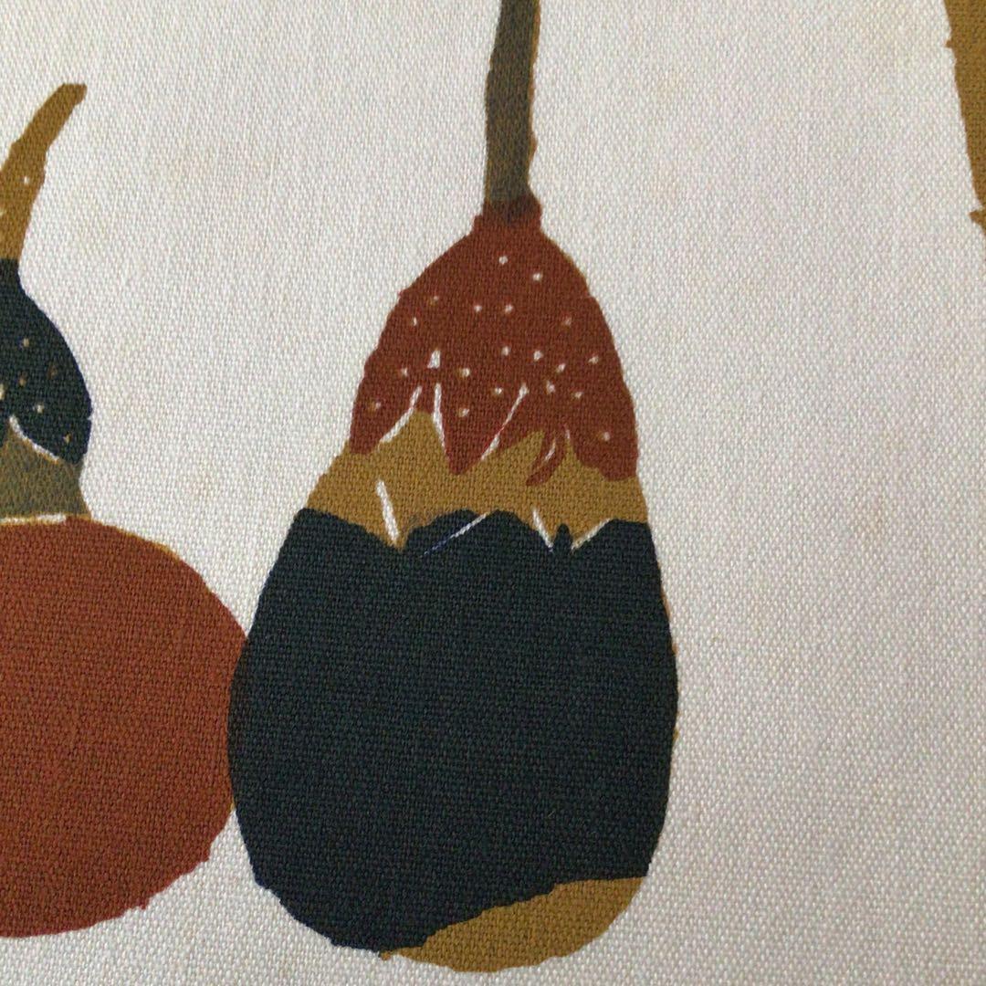 No.136 人間国宝　芹沢銈介　型絵染　【茄子】　求龍堂刷　写