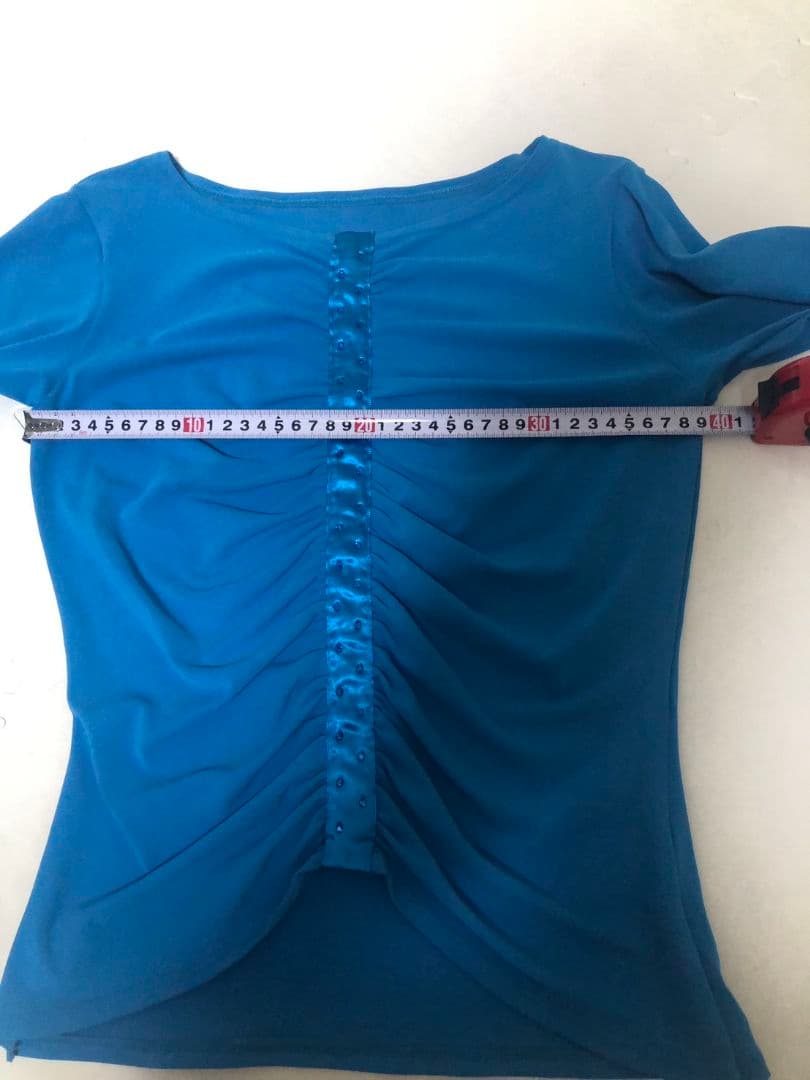 社交ダンスレッスン着パーティー。Chacott素敵なギャザーラテン上下セット