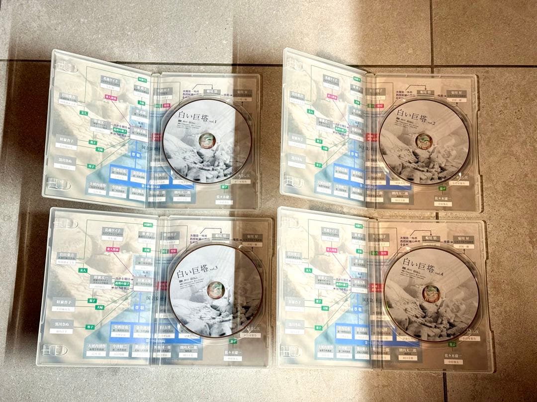 【第一部の箱無し】白い巨塔 DVD デラックスBOX付 第一部第二部セット9枚組