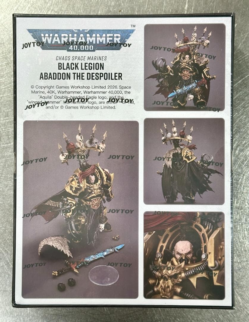 ゲームキャラクター JOYTOY Warhammer 40K Abaddon Despoiler