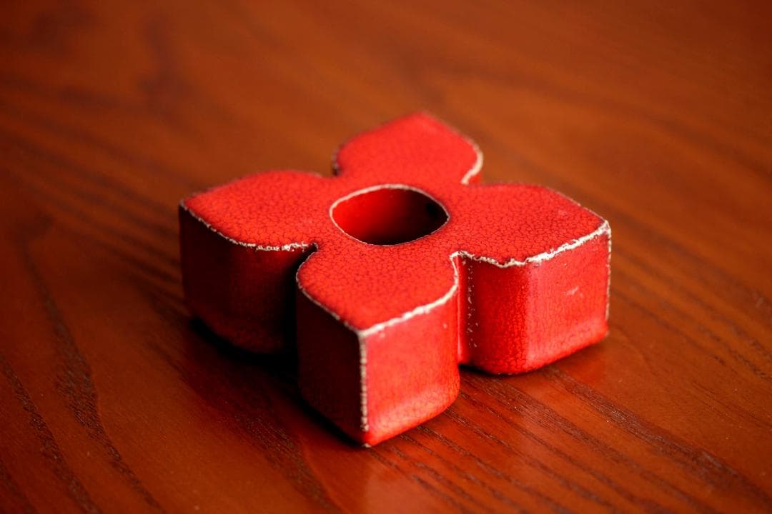 Lisa Larson リサラーソン キャンドルスタンド 赤4