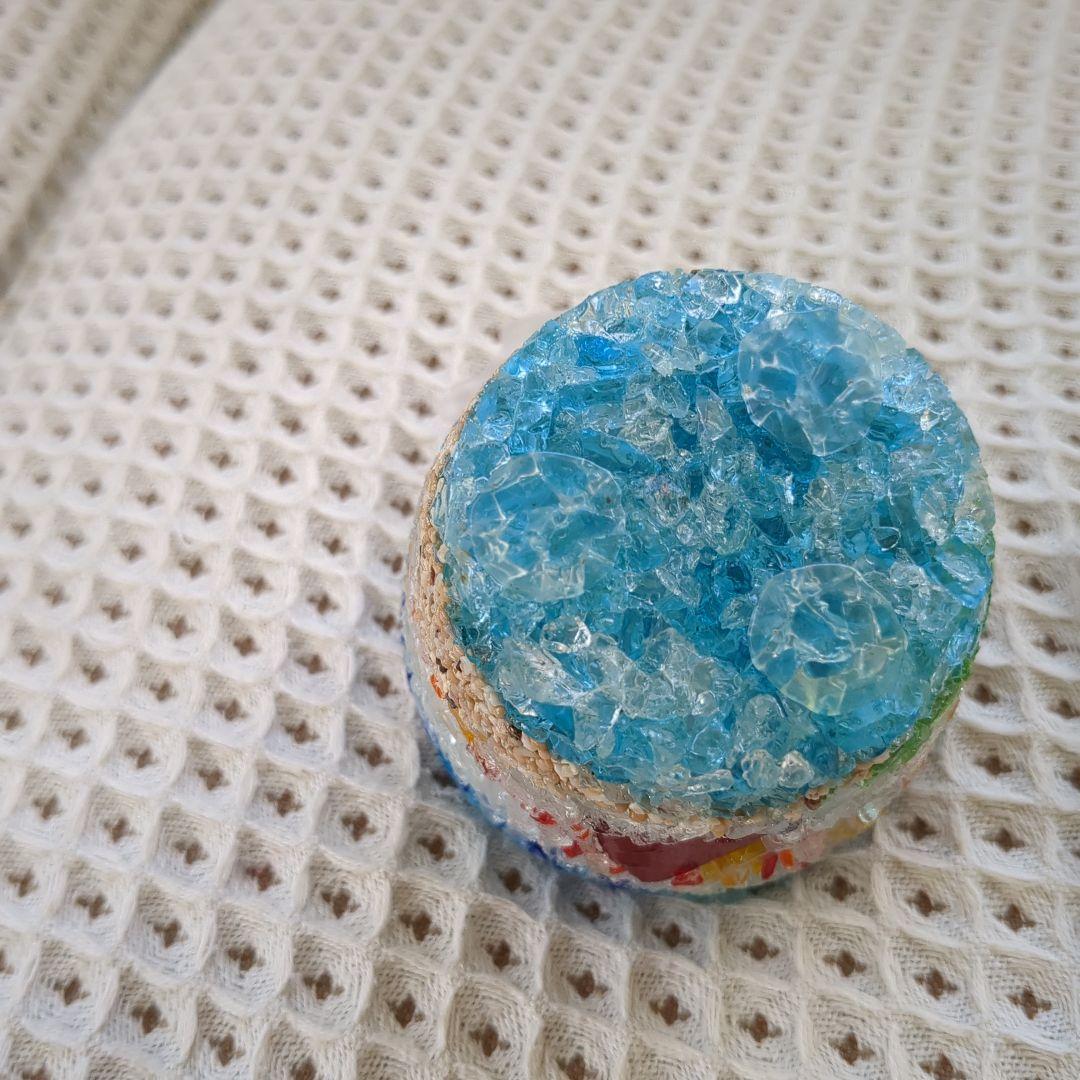 ガラス細工（沖縄の）サイズ（7.5cm×6.5cm）