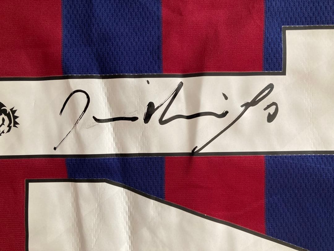 【新品】ニューカッスルUTD24-25アウェイユニフォーム14番ジノラ サイン入