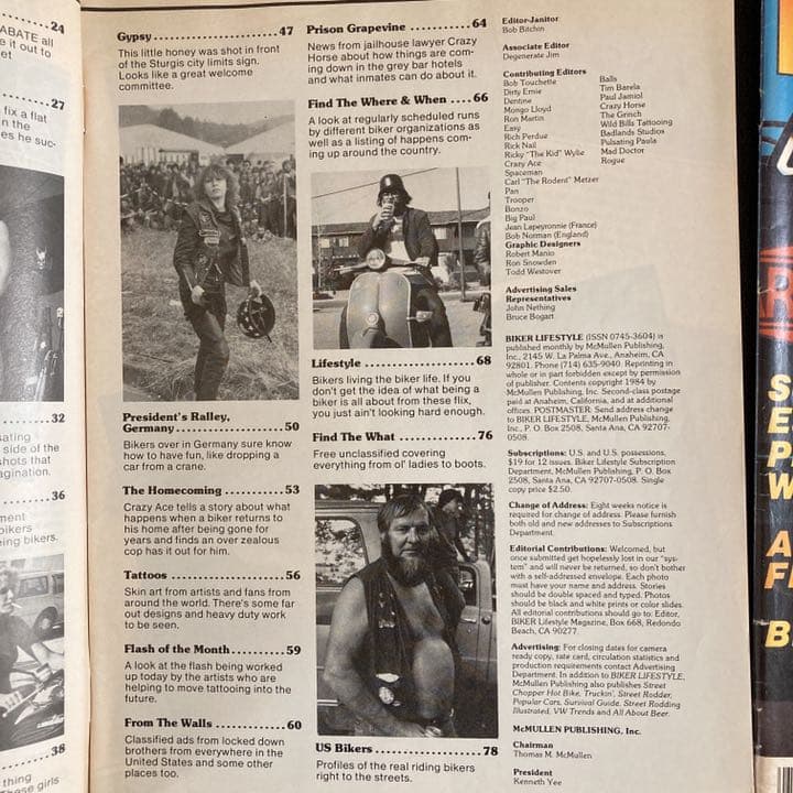 BIKER イージーライダース 雑誌 ハーレー アメリカ バイカー