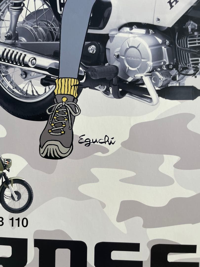 江口寿史　ホンダ　スーパーカブ60周年記念B2ポスター　非売品3枚セット