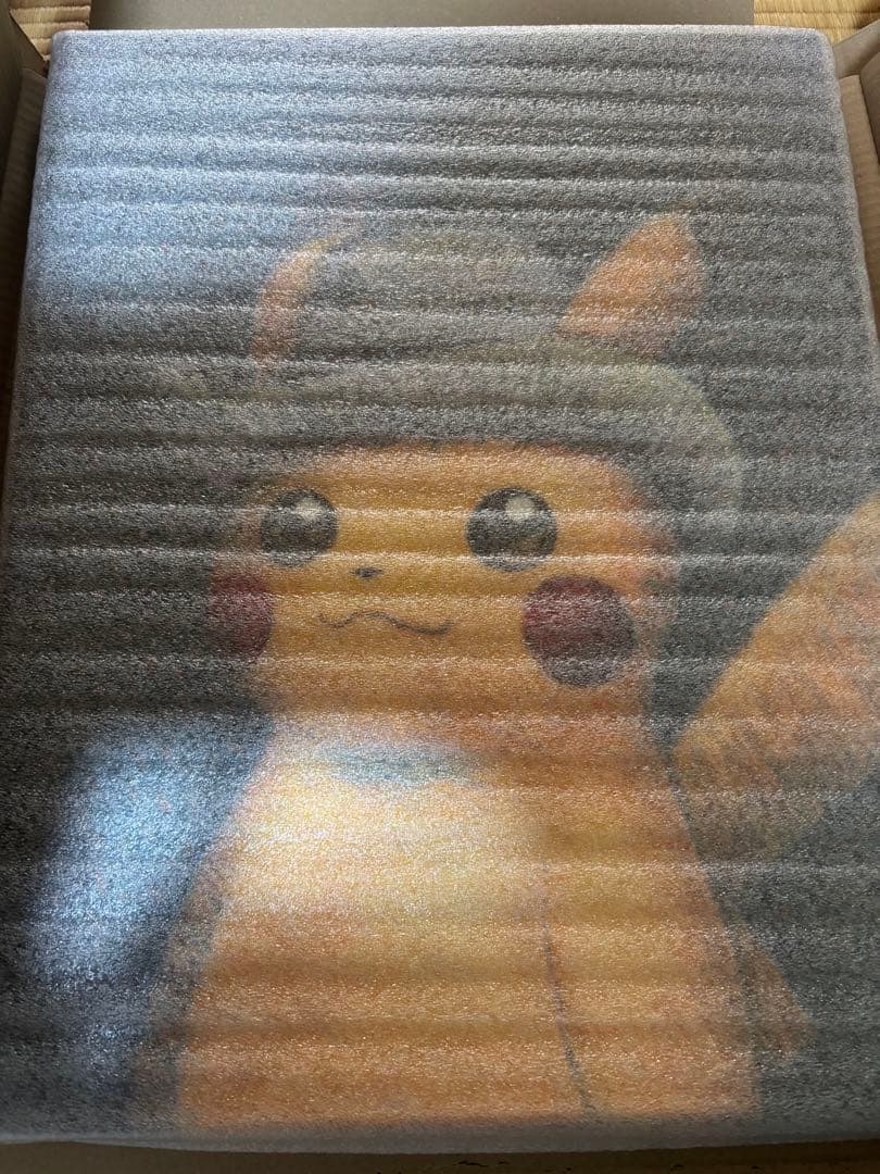 ゴッホピカチュウ　キャンバスアート　金枠　Mサイズ