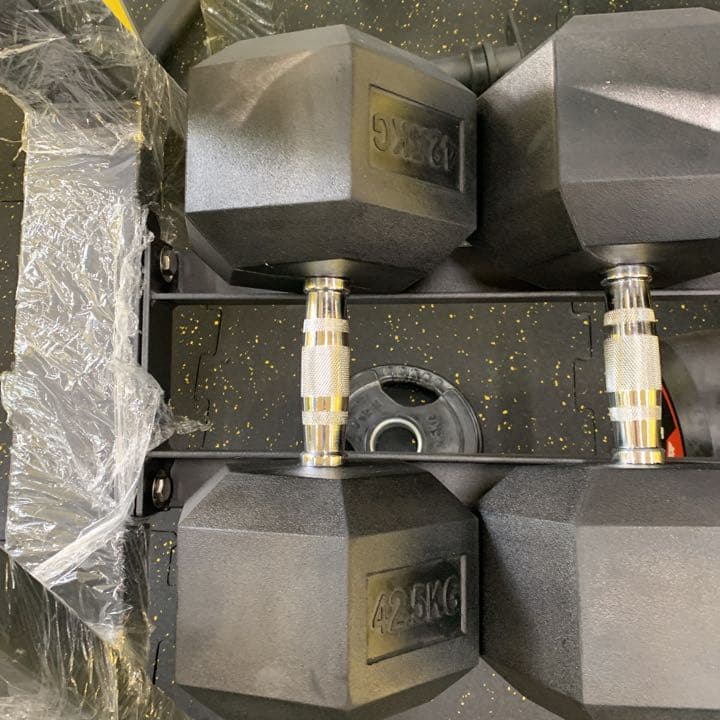 ラバーヘックス  ダンベル　　３７.5kg 2個