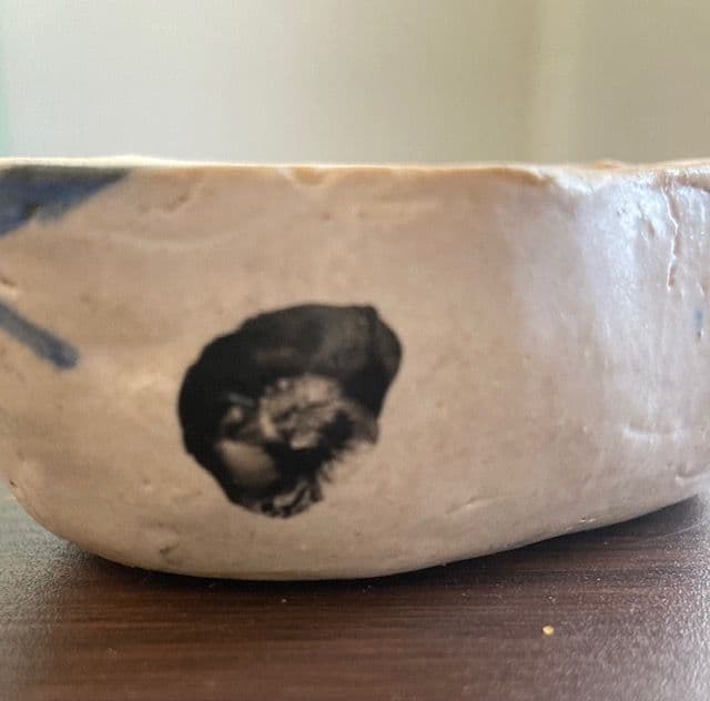 ささきようこ　猫　猫小物入れ　鯛　陶器　陶芸