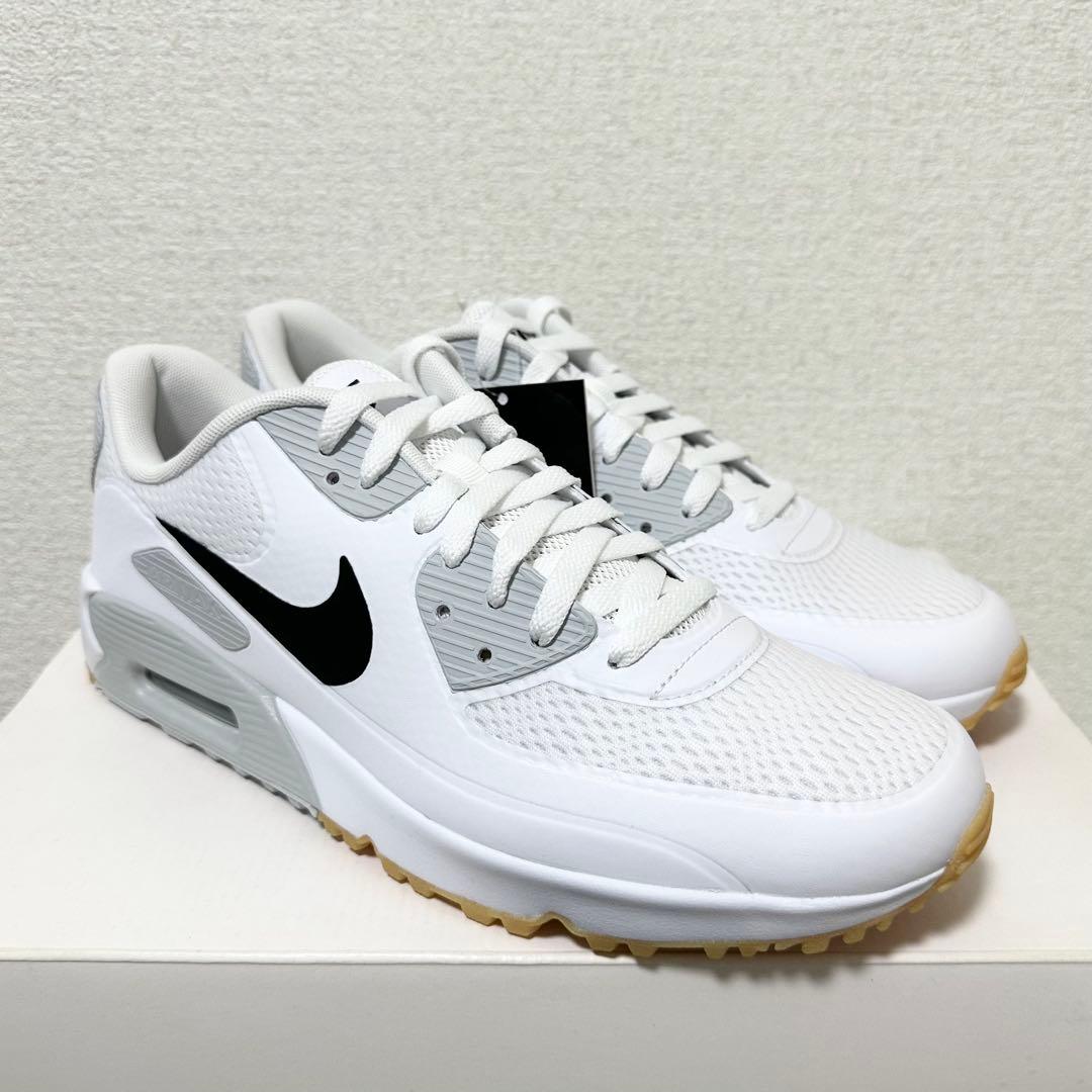 ナイキ ゴルフ 28cm エアマックス 90 シューズ スパイク 靴 白