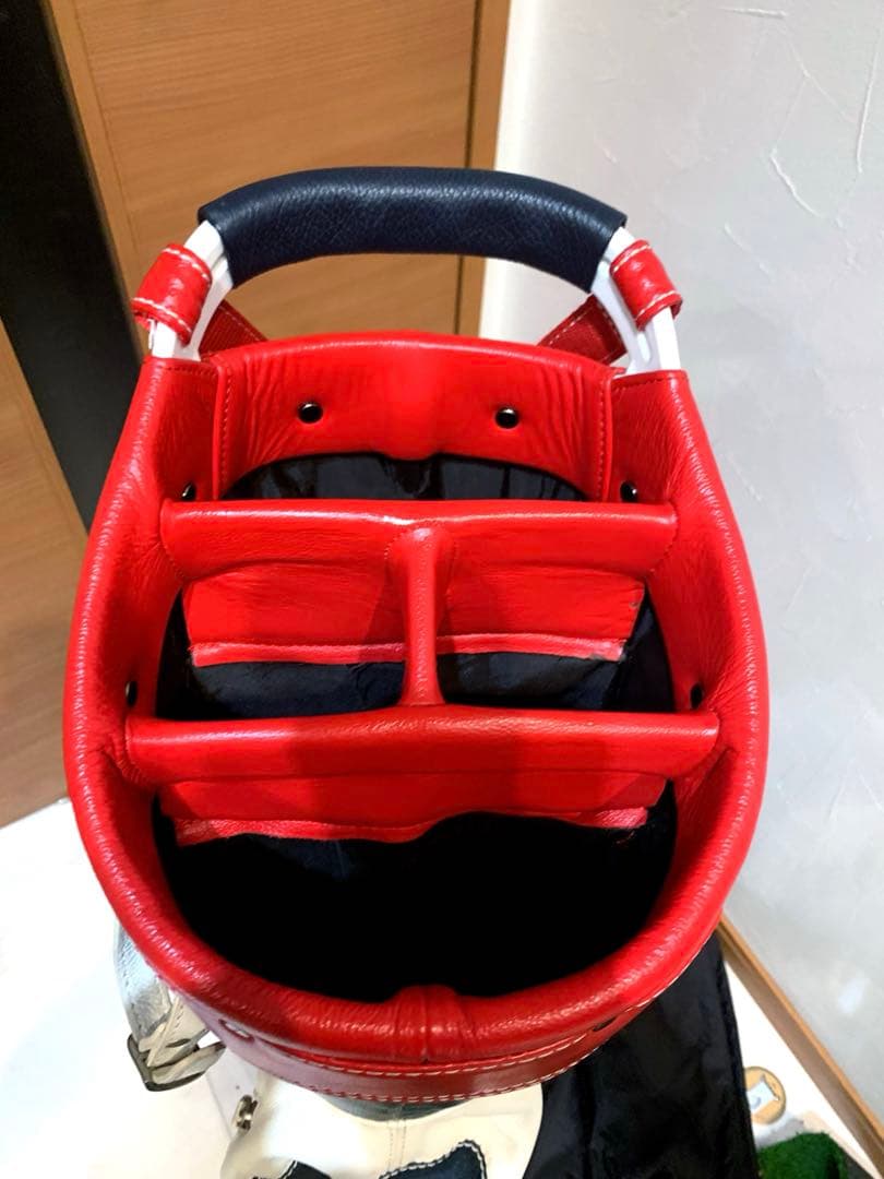 ほぼ未使用　完全完売　サンマウンテン　本革/レザー　キャディバッグ