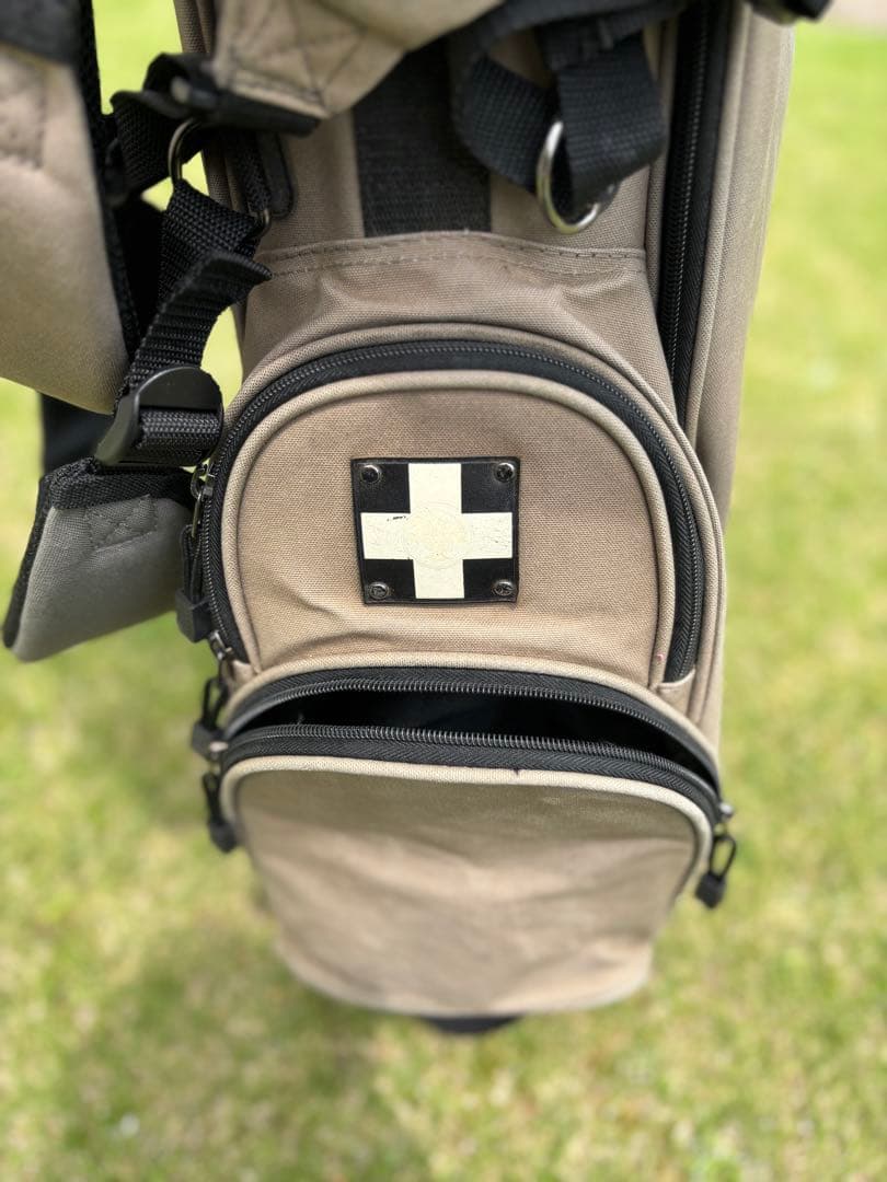 木の庄帆布 スタンド式グレーキャディバッグ